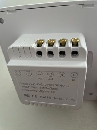 Interruptor doble Gris tambien por control remoto