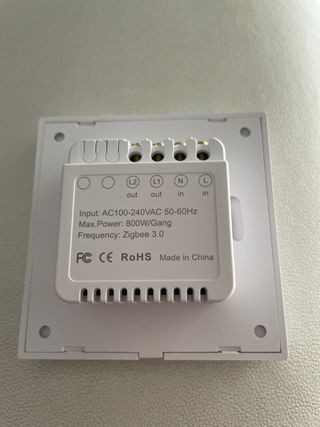 Interruptor doble Gris tambien por control remoto