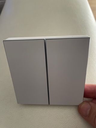 Interruptor doble Gris tambien por control remoto