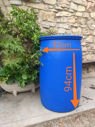 Bidon 200L - Plástico Azul