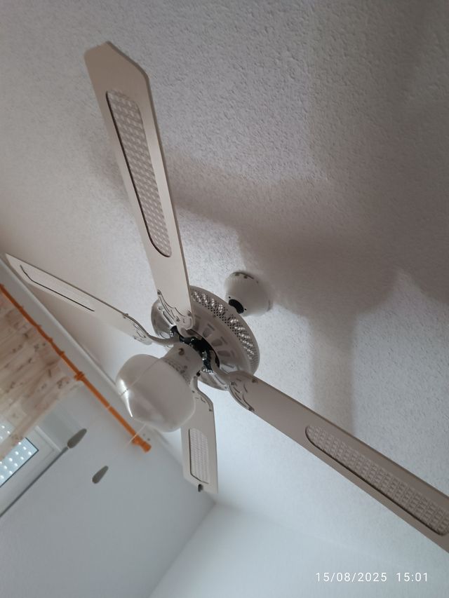 Ventilador techo beige - 5 aspas Marca no la se