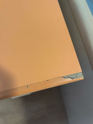 Cajonera infantil naranja y blanca