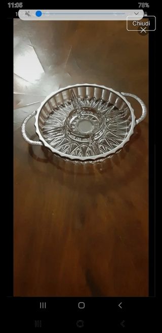 Antipastiera in cristallo