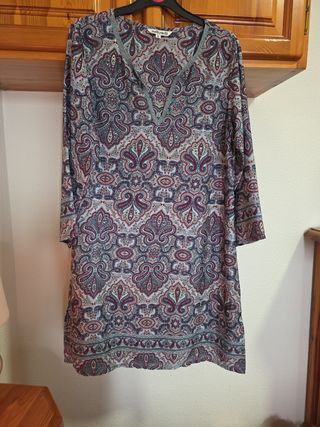 Vestido Natura multicolor talla S