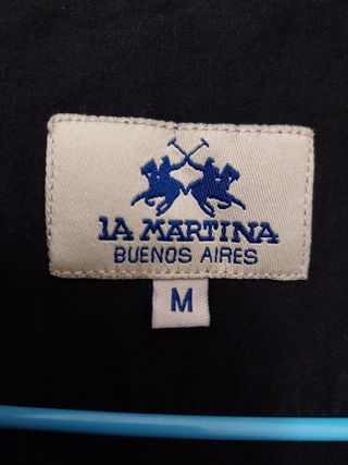Camisa La Martina Negra Hombre M