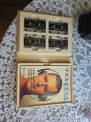 Curso de francés vintage de casetes y 2 libros