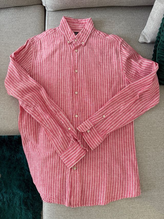 Camisa Alv. Moreno rayas rosa