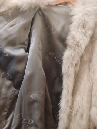 Abrigo de piel de zorro azul de Canadá 