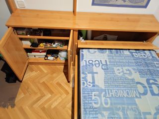 Conjunto de cama nido,colchón,armario y estantería