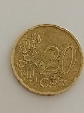 Moneda 20 céntimos Francia 2000