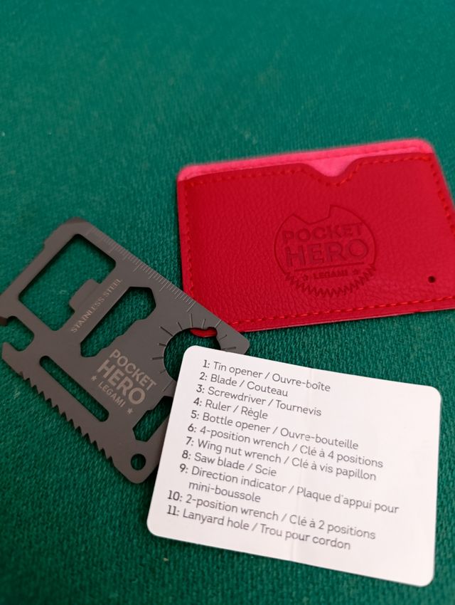 Carta Multifunzione 11 in 1 - Acciaio inossidabile
