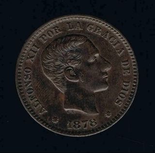 5 CÉNTIMOS ALFONSO XII 1878 BA EBC+