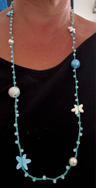 Collana lunga azzurro | Turchese 