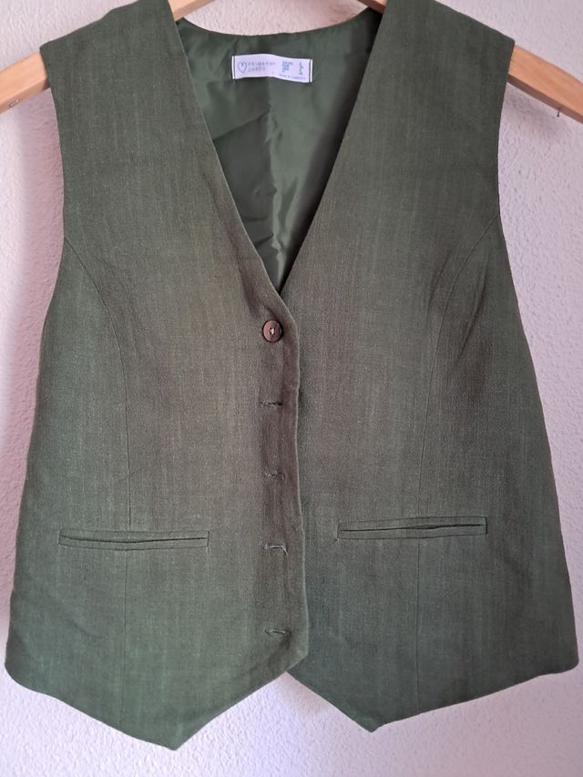 Chaleco Primark verde S