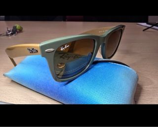 Ray-Ban RB2140: gafas sol verde-dorado