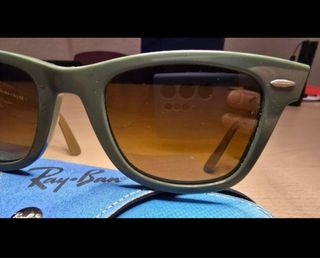 Ray-Ban RB2140: gafas sol verde-dorado