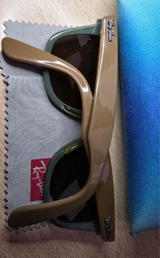 Ray-Ban RB2140: gafas sol verde-dorado