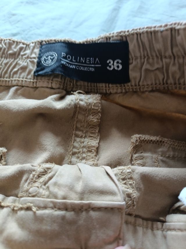 Pantalones Cargo Polinesia Beige Talla S