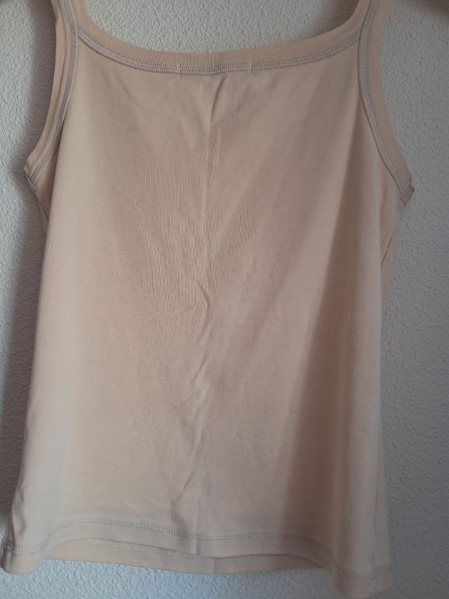 Blusa River Island beige talla S