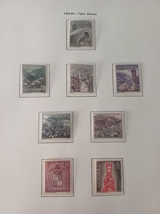 Álbum Sellos Andorra Española