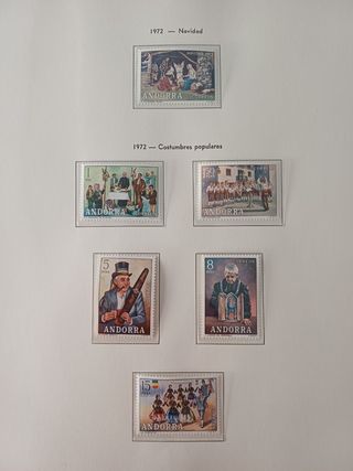 Álbum Sellos Andorra Española