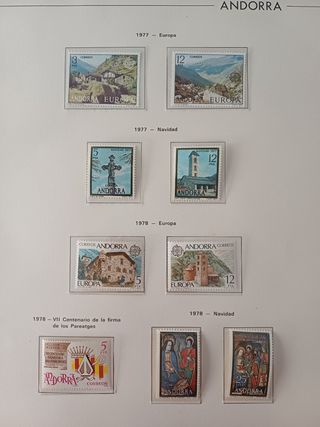 Álbum Sellos Andorra Española