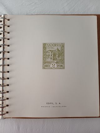 Álbum Sellos Andorra Española