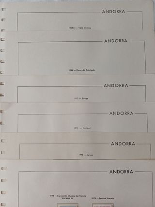 Álbum Sellos Andorra Española
