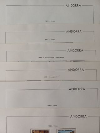 Álbum Sellos Andorra Española
