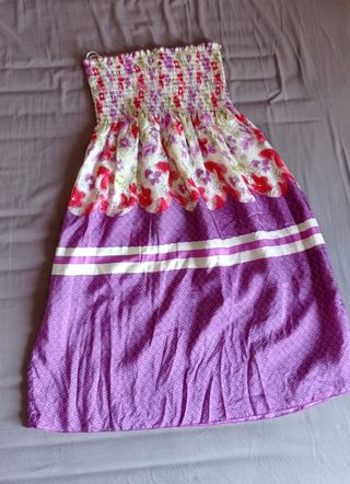 Gonna estiva floreale viola tg S