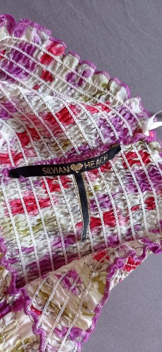 Gonna estiva floreale viola tg S