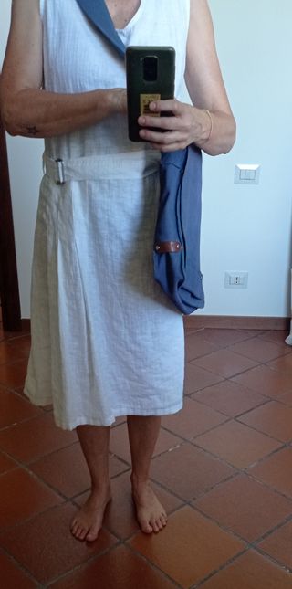 Borsa a tracolla in pelle - blu