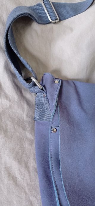 Borsa a tracolla in pelle - blu