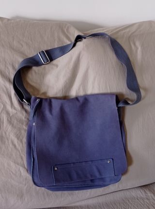 Borsa a tracolla in pelle - blu