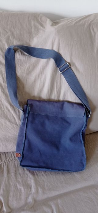 Borsa a tracolla in pelle - blu
