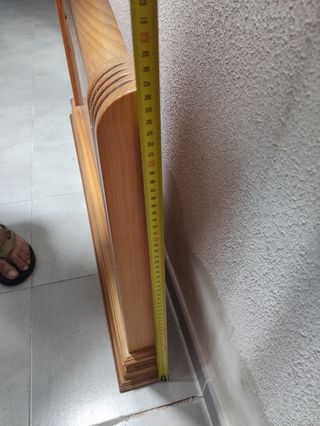 Estructura de cama y somier de 90x180