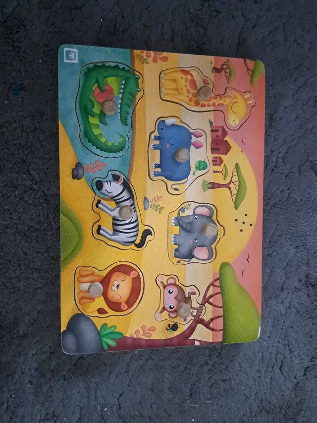 Puzzle Animales de Madera