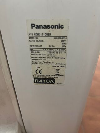 Aire acondicionado Panasonic Inverter