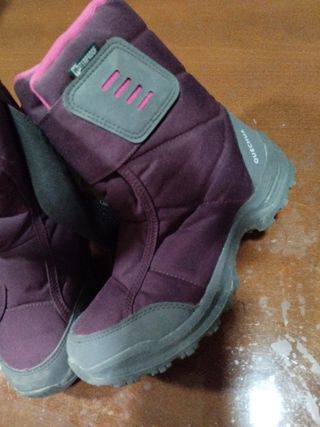 Botas Nieve Quechua niña T-37, usadas 2 dias