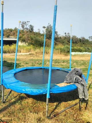 Cama elástica infantil,TIENE LA RED ROTA