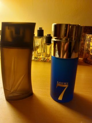 Frascos perfumes hombre vacíos