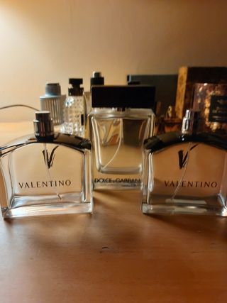 Frascos perfumes hombre vacíos