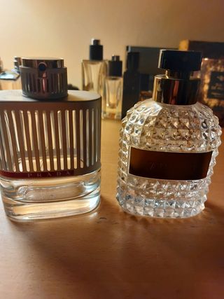 Frascos perfumes hombre vacíos