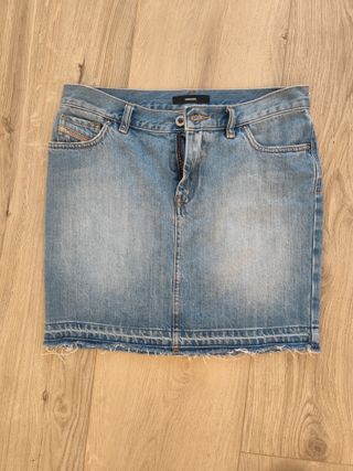 Minifalda vaquera Diesel azul