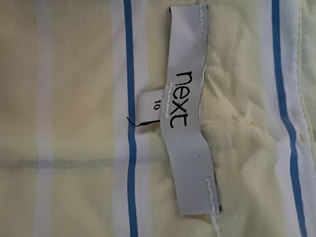 Camisa amarilla a rayas Next talla S