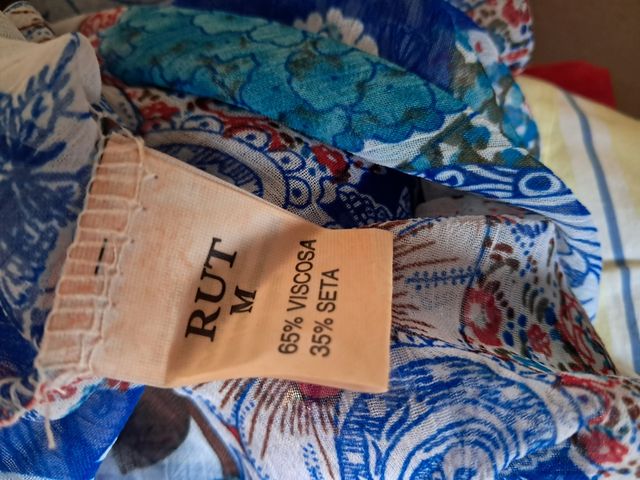 Blusa estampada azul | multicolor