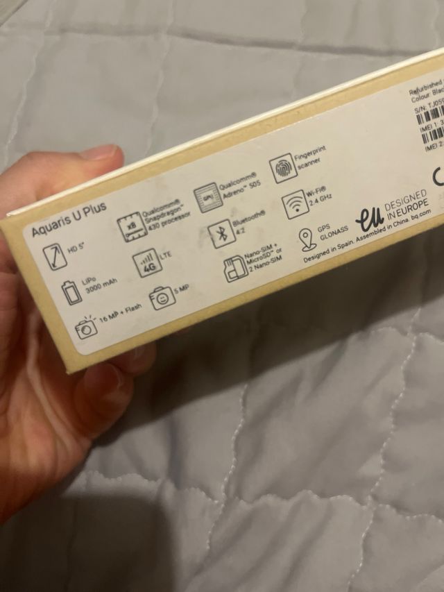 Bq Aquaris U Plus negro