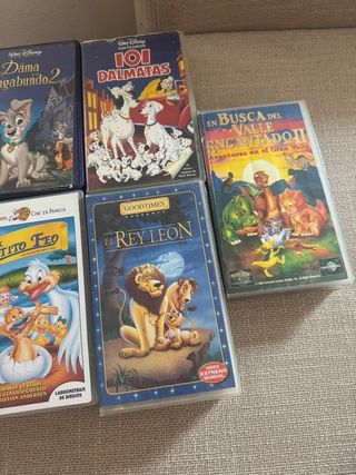 VHS Disney: 5 Películas Infantiles