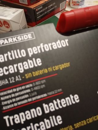 Martillo Perc. Recargable Parkside PBHA 12 A1
