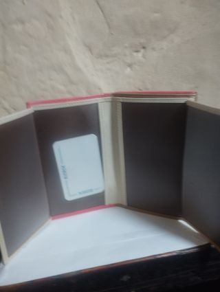 Cartera / billetera Piel Ubrique marrón-rosa
